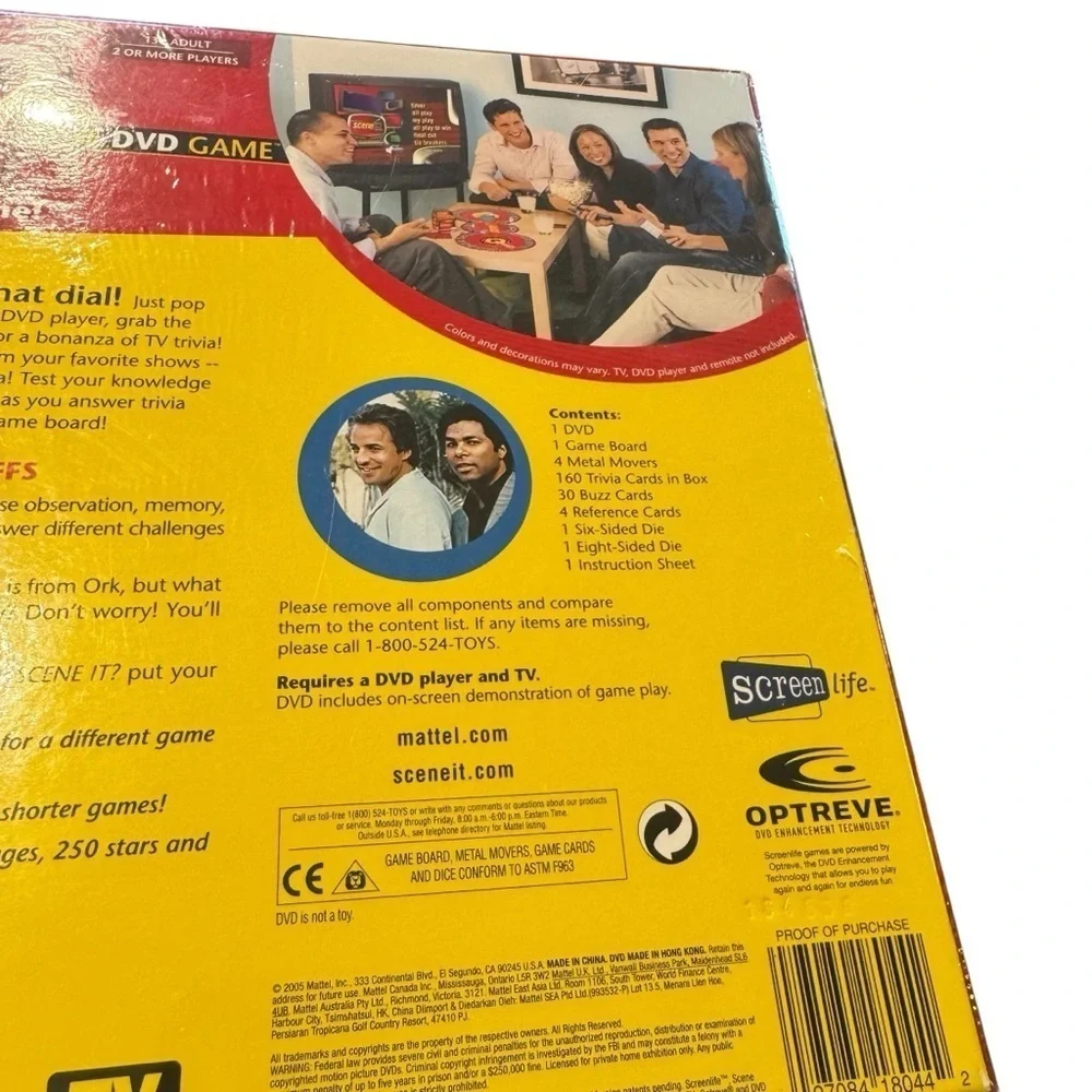 TV Scene It? DVD Trivia Game Sealed Family Party Game 200+ Clips 1200 Questions